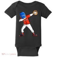 Dabbing Baseball Boys Catcher Pitcher Baseball Baby Bodysuit thumb 0