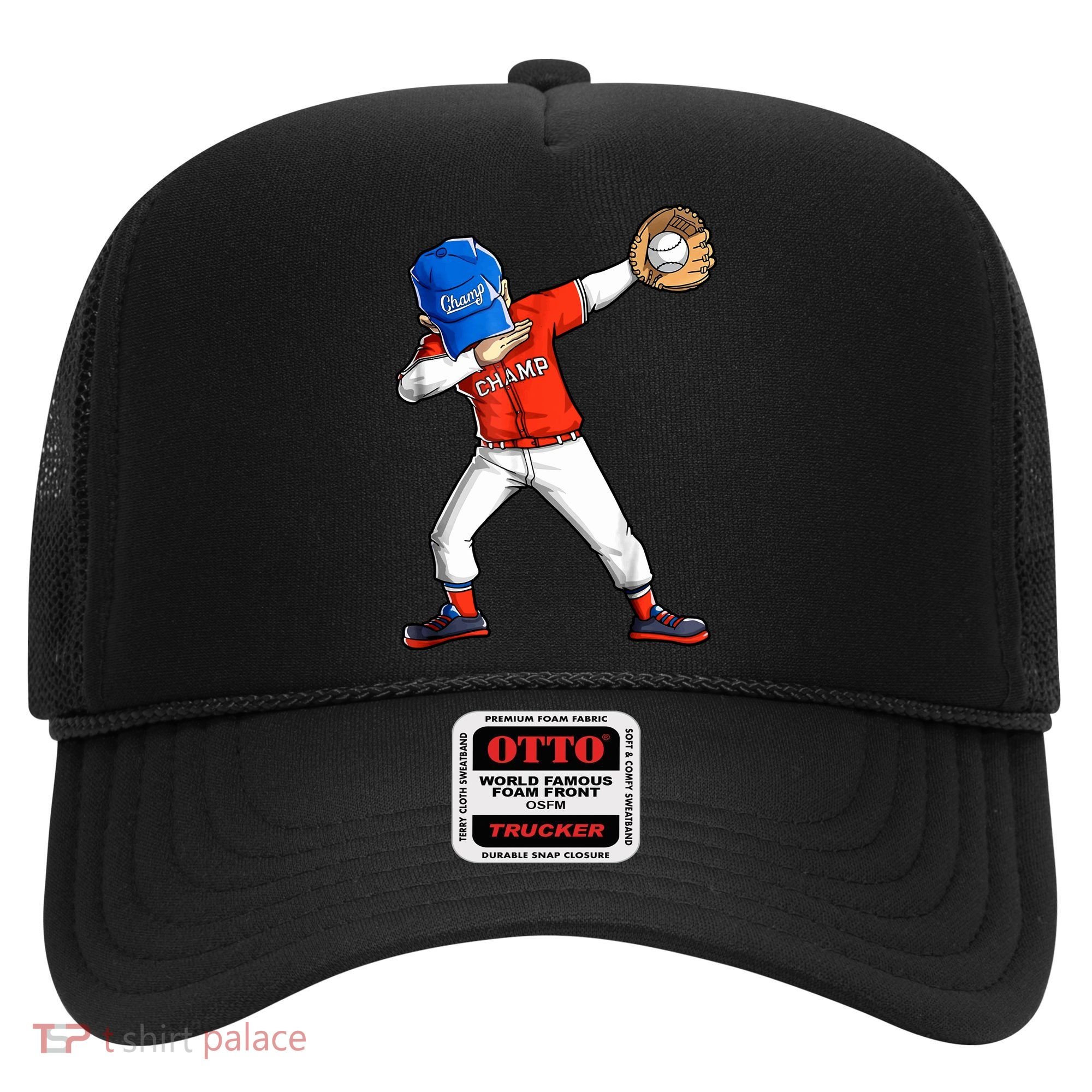 Dabbing Baseball Boys Catcher Pitcher Baseball Hat