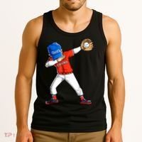 Dabbing Baseball Boys Catcher Pitcher Baseball Tank Top thumb 3
