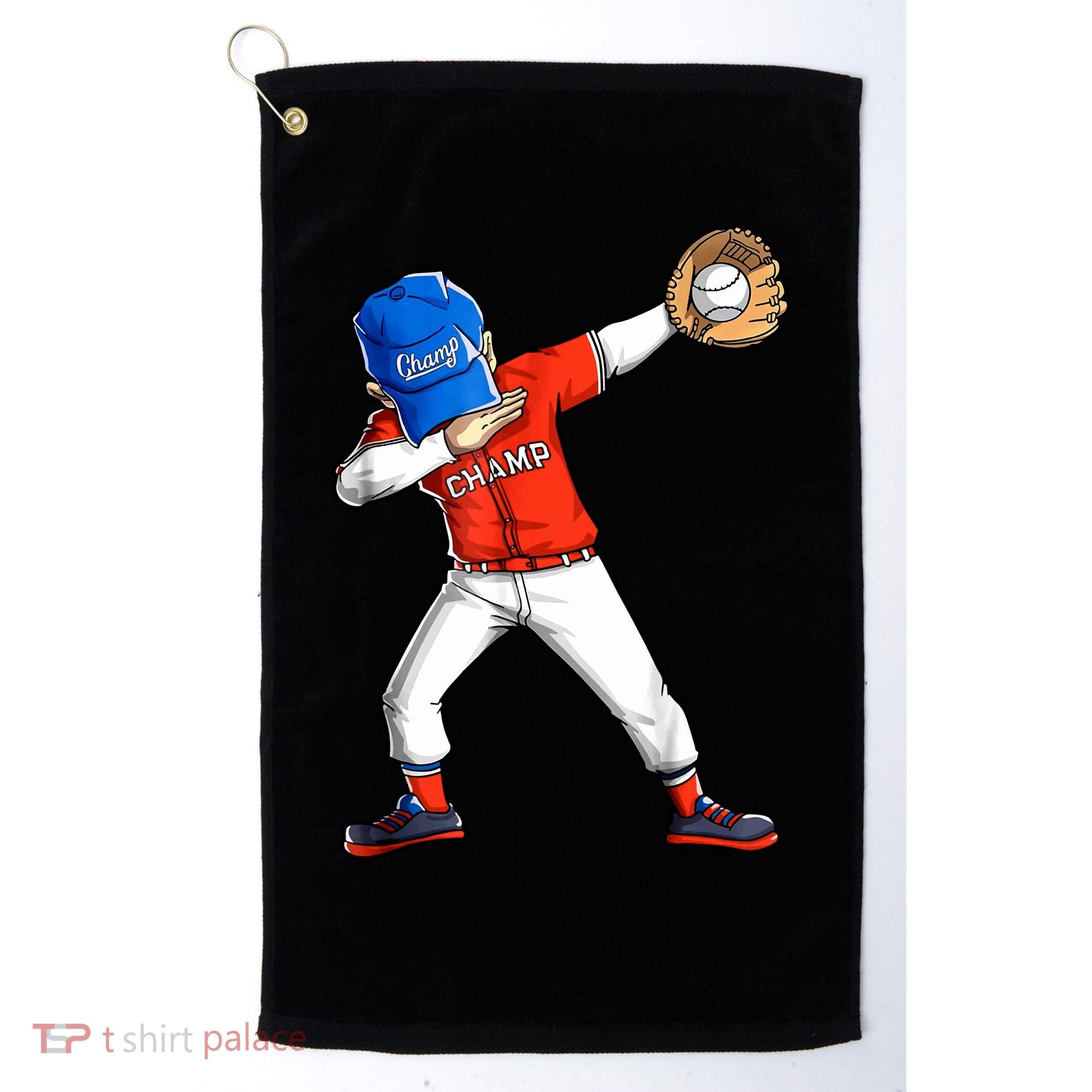 Dabbing Baseball Boys Catcher Pitcher Baseball Golf Towel