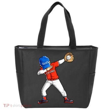 Dabbing Baseball Boys Catcher Pitcher Baseball Tote Bag