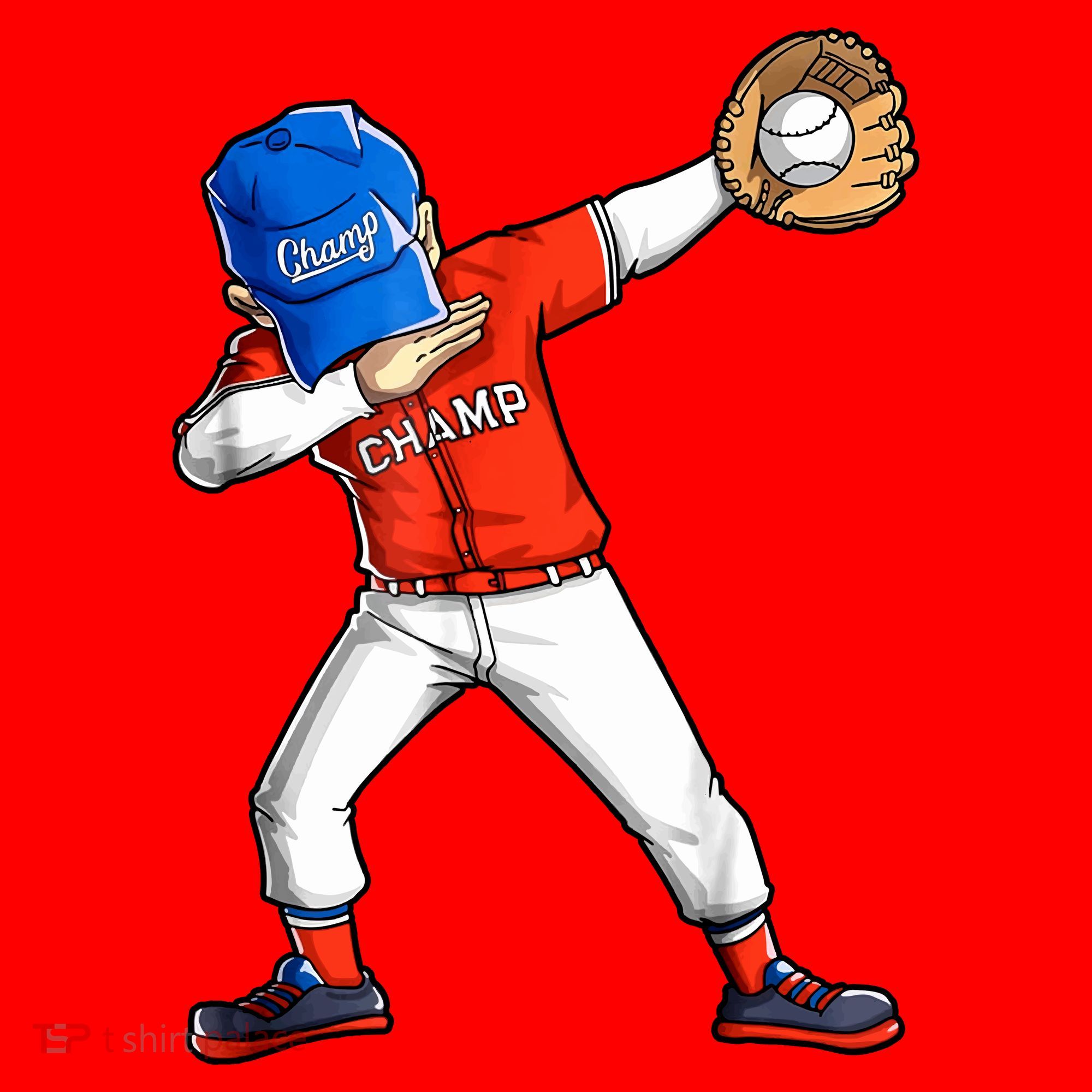 Dabbing Baseball Boys Catcher Pitcher Baseball Santa Hat
