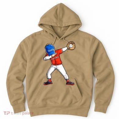 Dabbing Baseball Boys Catcher Pitcher Baseball Hoodie