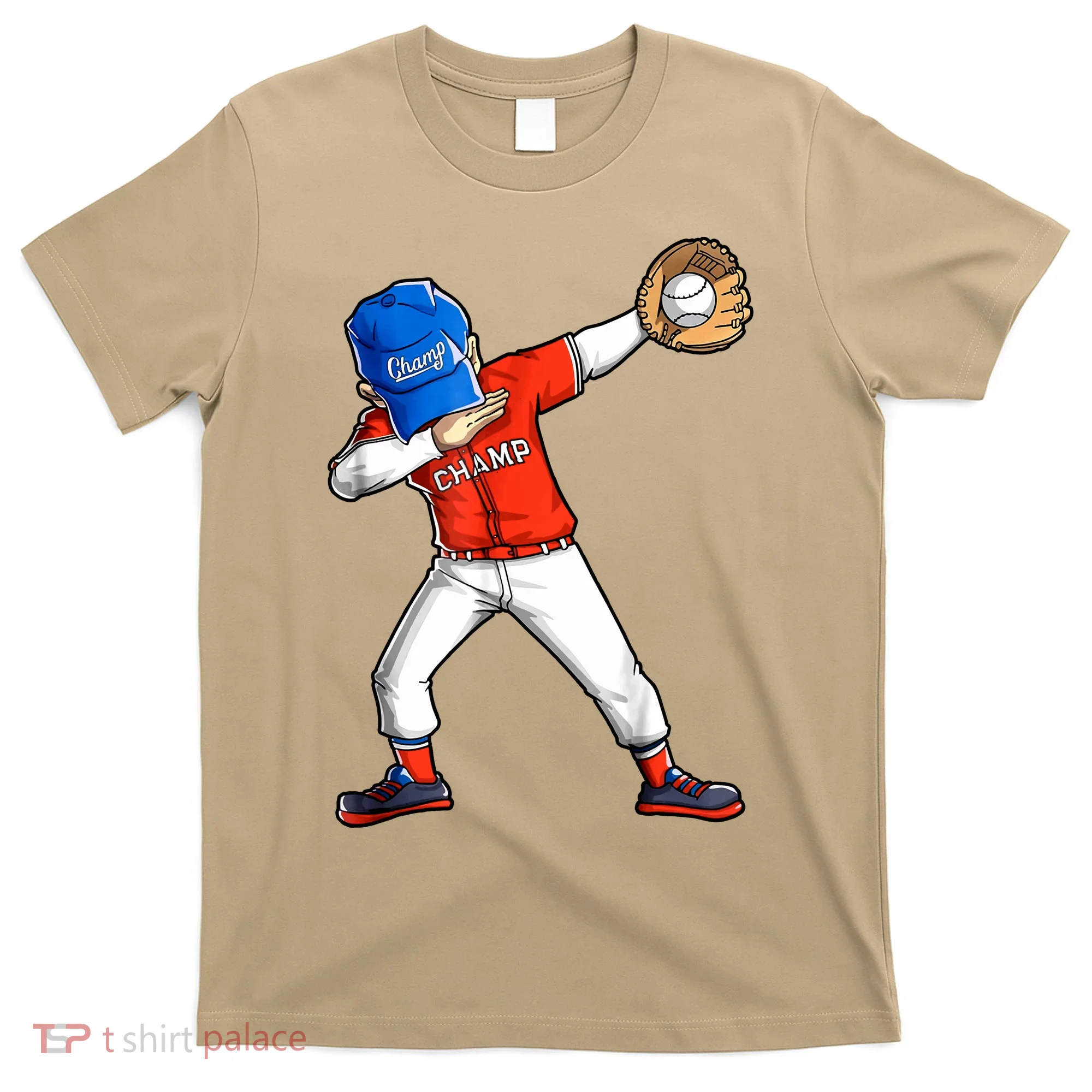 Dabbing Baseball Boys Catcher Pitcher Baseball T-Shirt