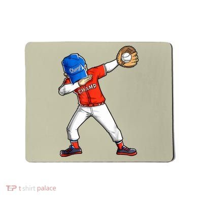 Dabbing Baseball Boys Catcher Pitcher Baseball Mousepad