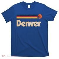 Denver Basketball BBall City Colorado Retro Denver T-Shirt thumb 0