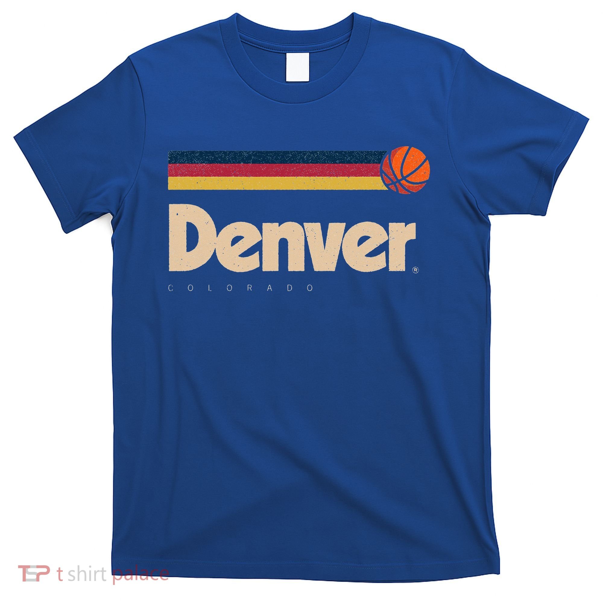 Denver Basketball BBall City Colorado Retro Denver T-Shirt