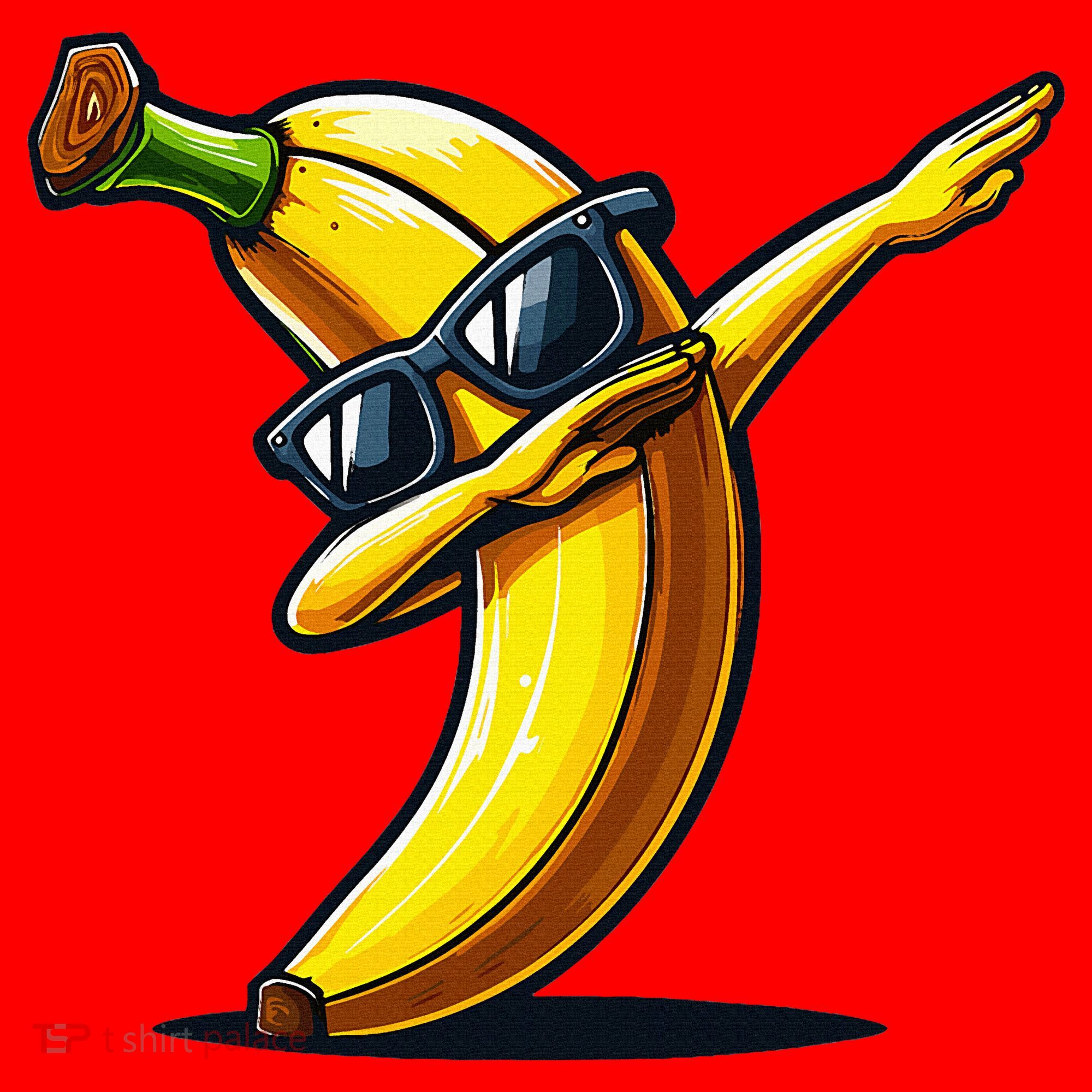 Dabbing Banana Boy Banana Santa Hat