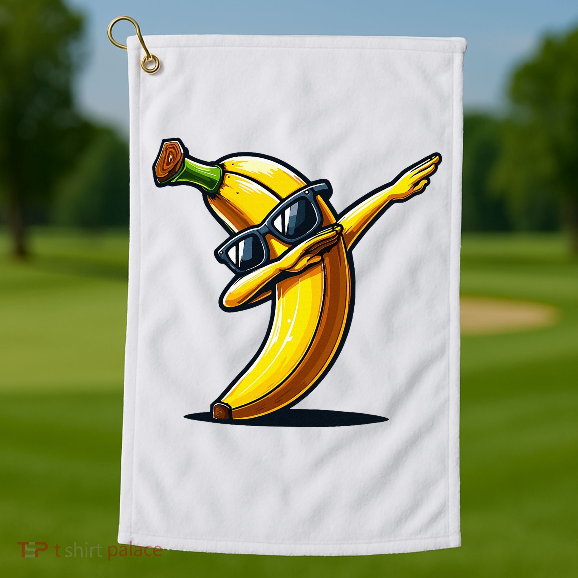 Dabbing Banana Boy Banana Golf Towel