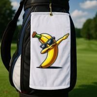 Dabbing Banana Boy Banana Golf Towel thumb 2