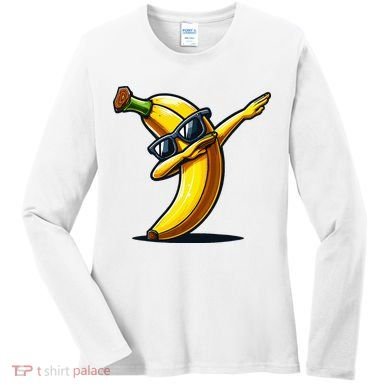Dabbing Banana Boy Banana Women's Long Sleeve Shirt