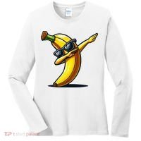 Dabbing Banana Boy Banana Women's Long Sleeve Shirt thumb 0