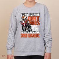 Dirt Bike Biker Back To School Biking 3rd Grade Student Women's Sweatshirt thumb 0