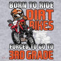 Dirt Bike Biker Back To School Biking 3rd Grade Student Women's Sweatshirt thumb 2