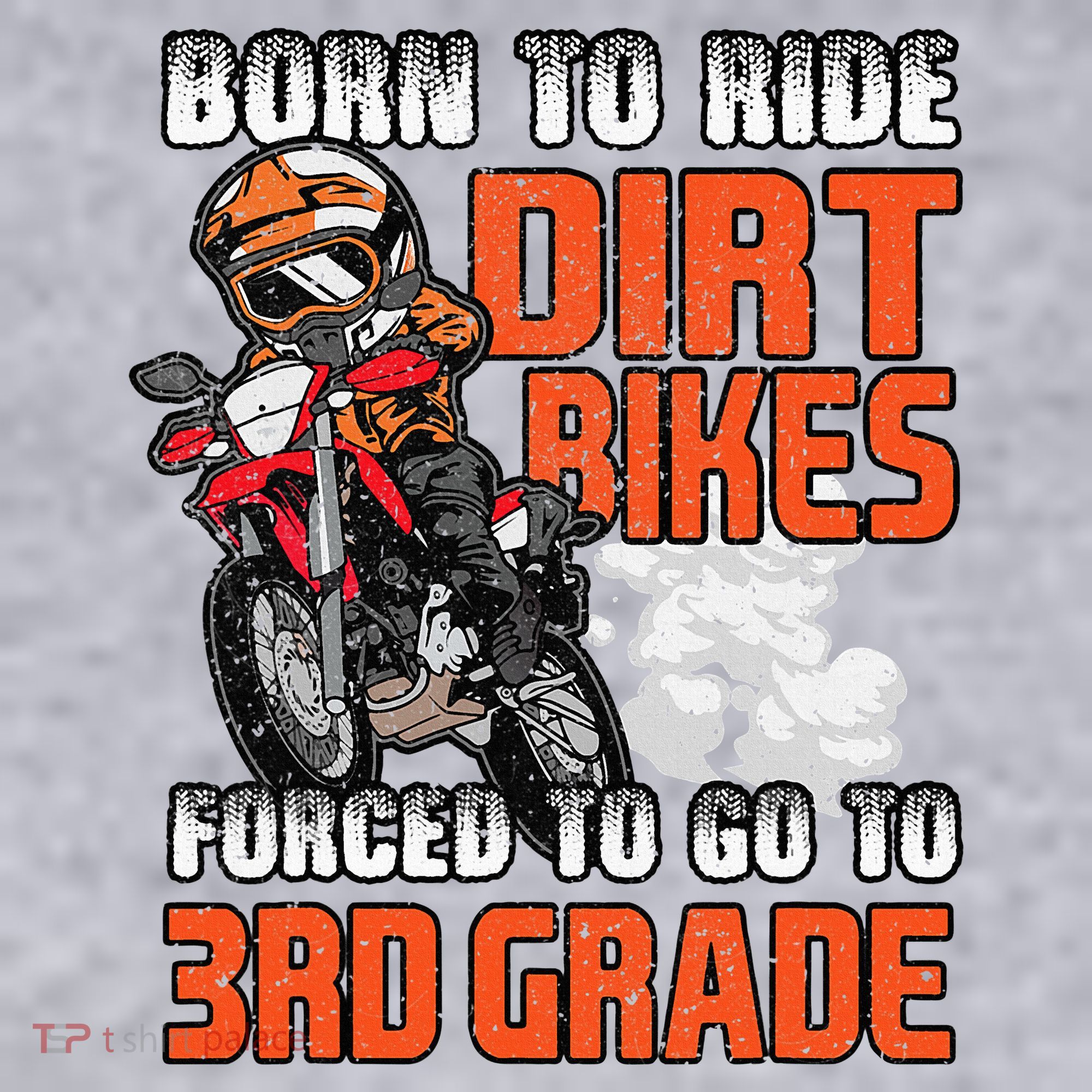 Dirt Bike Biker Back To School Biking 3rd Grade Student Women's Sweatshirt