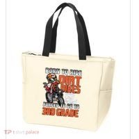 Dirt Bike Biker Back To School Biking 3rd Grade Student Tote Bag thumb 3