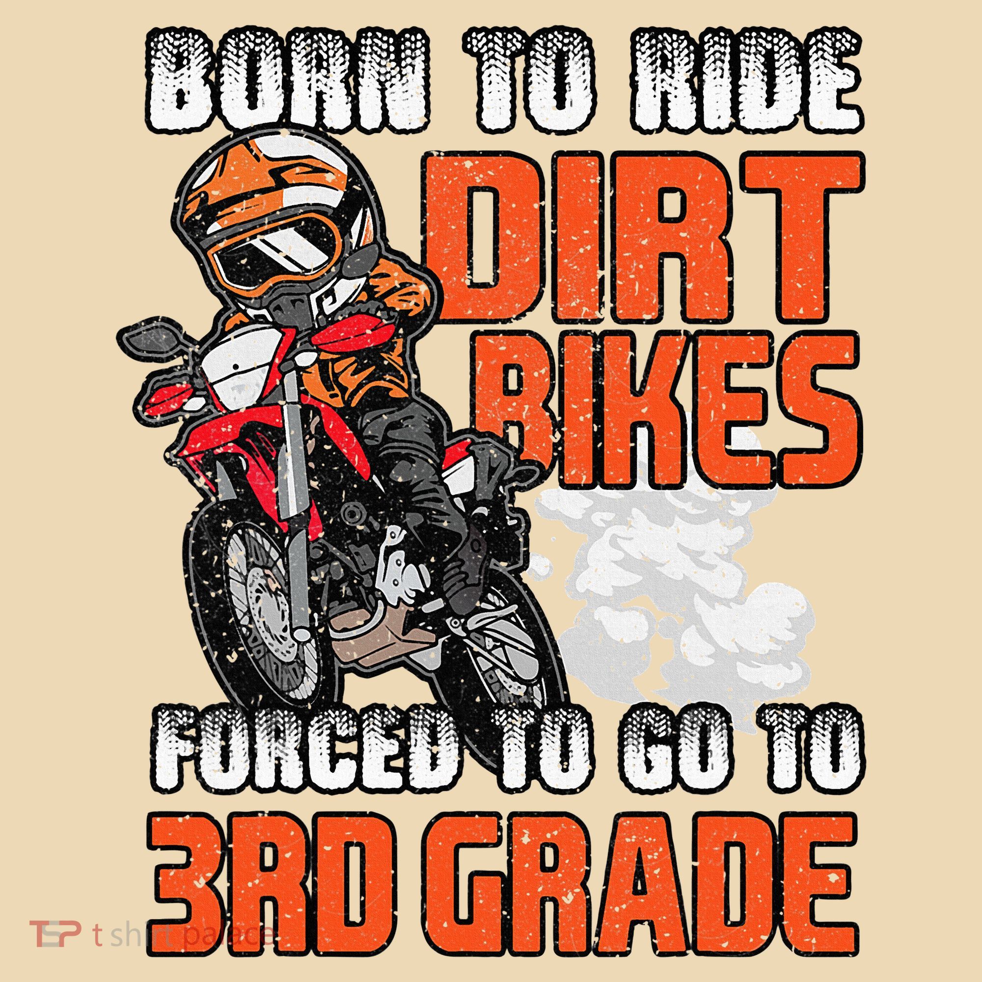 Dirt Bike Biker Back To School Biking 3rd Grade Student Tote Bag