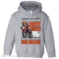 Dirt Bike Biker Back To School Biking 3rd Grade Student Toddler Hoodie thumb 0