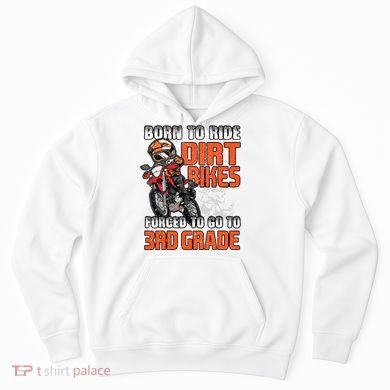 Dirt Bike Biker Back To School Biking 3rd Grade Student Hoodie