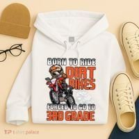 Dirt Bike Biker Back To School Biking 3rd Grade Student Hoodie thumb 4