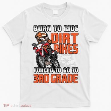 Dirt Bike Biker Back To School Biking 3rd Grade Student T-Shirt