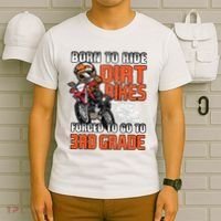 Dirt Bike Biker Back To School Biking 3rd Grade Student T-Shirt thumb 6