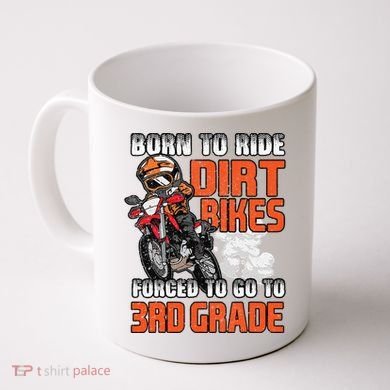 Dirt Bike Biker Back To School Biking 3rd Grade Student Coffee Mug