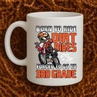 Dirt Bike Biker Back To School Biking 3rd Grade Student Coffee Mug thumb 2