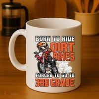 Dirt Bike Biker Back To School Biking 3rd Grade Student Coffee Mug thumb 4