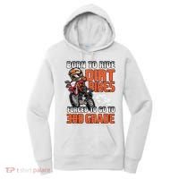 Dirt Bike Biker Back To School Biking 3rd Grade Student Women's Hoodie thumb 0