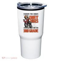 Dirt Bike Biker Back To School Biking 3rd Grade Student Tumbler thumb 0