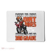 Dirt Bike Biker Back To School Biking 3rd Grade Student Mousepad thumb 0
