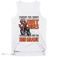 Dirt Bike Biker Back To School Biking 3rd Grade Student Tank Top thumb 0