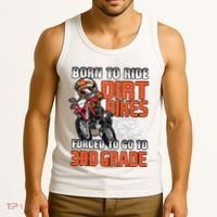 Dirt Bike Biker Back To School Biking 3rd Grade Student Tank Top thumb 3