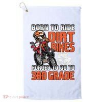 Dirt Bike Biker Back To School Biking 3rd Grade Student Golf Towel thumb 0