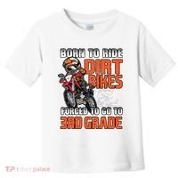 Dirt Bike Biker Back To School Biking 3rd Grade Student Toddler T-Shirt thumb 0