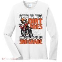 Dirt Bike Biker Back To School Biking 3rd Grade Student Women's Long Sleeve Shirt thumb 0