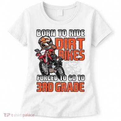 Dirt Bike Biker Back To School Biking 3rd Grade Student Women's T-Shirt
