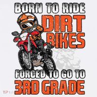 Dirt Bike Biker Back To School Biking 3rd Grade Student Women's T-Shirt thumb 6