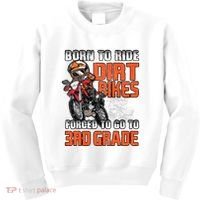 Dirt Bike Biker Back To School Biking 3rd Grade Student Kids Sweatshirt thumb 0
