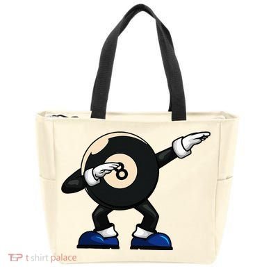 Dabbing Billiard Ball Pool Player Snooker Tote Bag