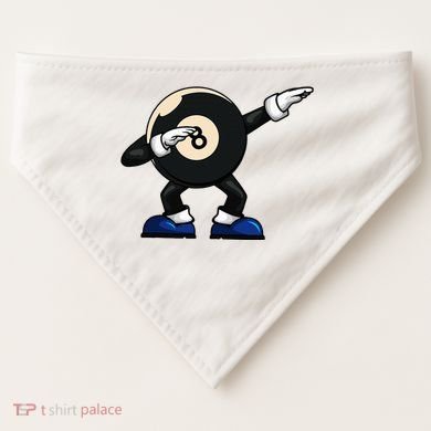Dabbing Billiard Ball Pool Player Snooker USA-Made Doggie Bandana