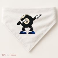 Dabbing Billiard Ball Pool Player Snooker USA-Made Doggie Bandana thumb 0