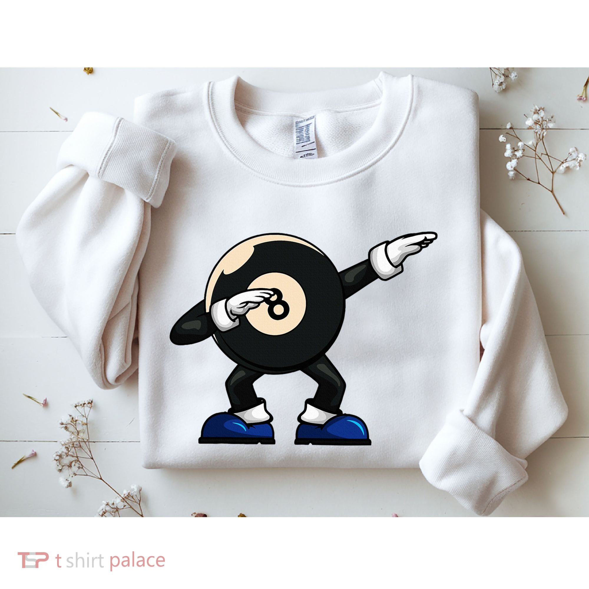 Dabbing Billiard Ball Pool Player Snooker Sweatshirt