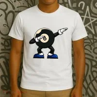 Dabbing Billiard Ball Pool Player Snooker T-Shirt thumb 3