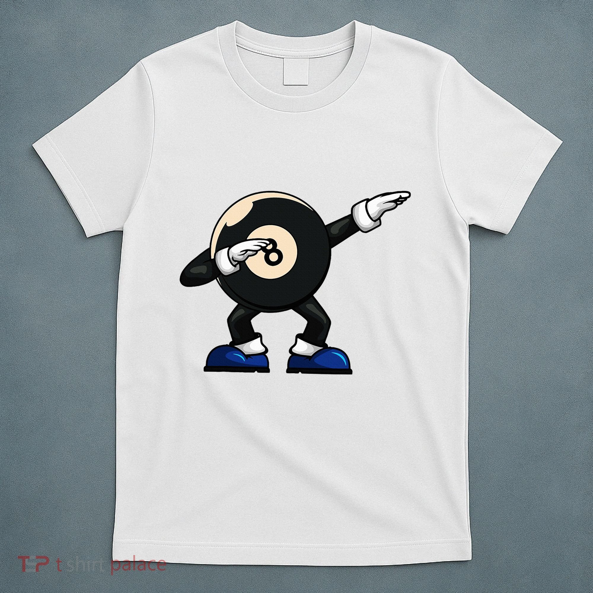 Dabbing Billiard Ball Pool Player Snooker T-Shirt