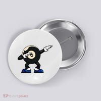 Dabbing Billiard Ball Pool Player Snooker Button thumb 0