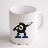 Dabbing Billiard Ball Pool Player Snooker Coffee Mug thumb 1