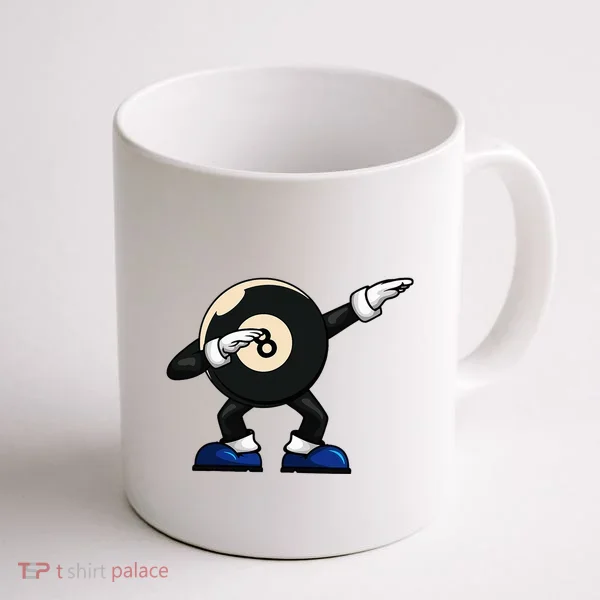 Dabbing Billiard Ball Pool Player Snooker Coffee Mug