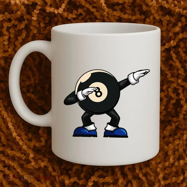 Dabbing Billiard Ball Pool Player Snooker Coffee Mug